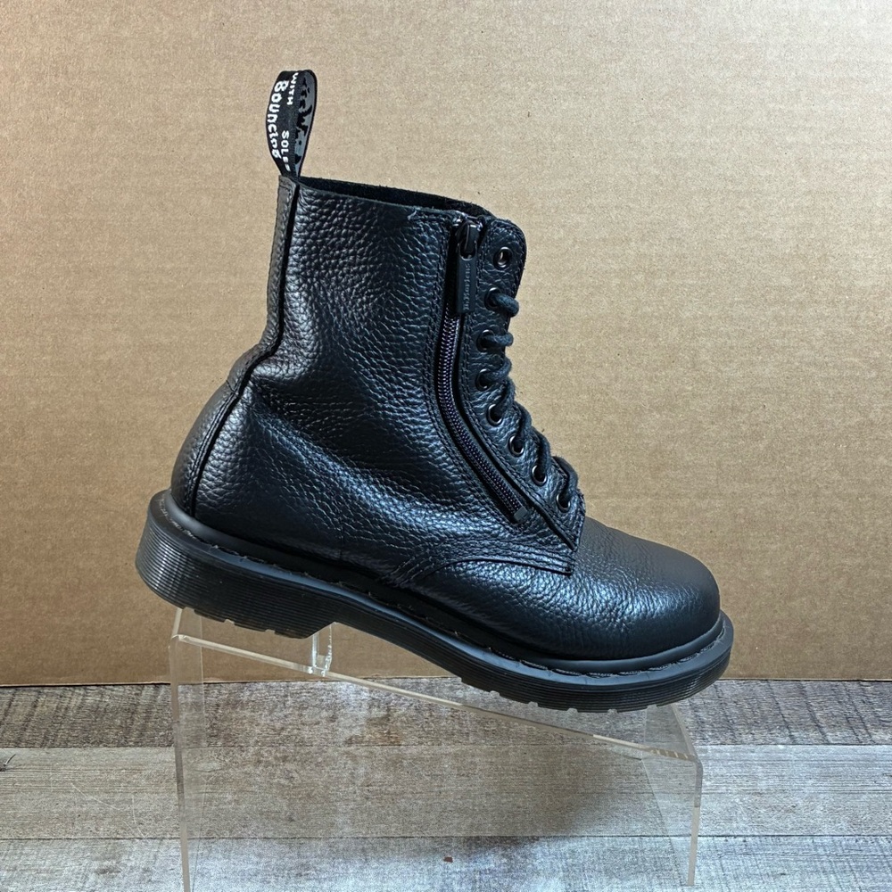 Dr Martens 1460 Pascal Women’s Black Leather Zip Up Boots Size 8